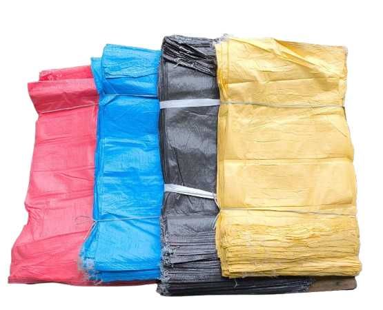 PUSTE WORKI POLIPROPYLENOWE do węgla,piasku, zboża, paszy 10szt żółte