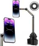 JSAUX Magnetyczny uchwyt na telefon do samochodu do Cup Holder iPhone