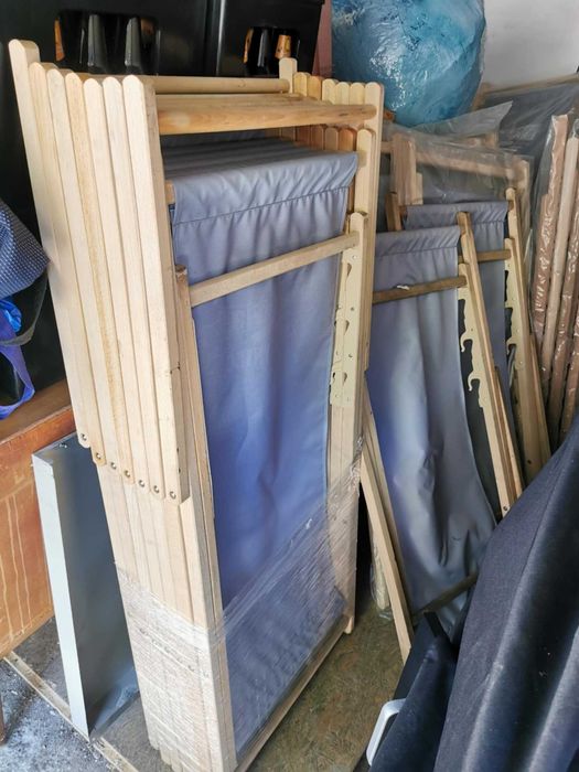 Leżaki składane drewniane ogrodowe