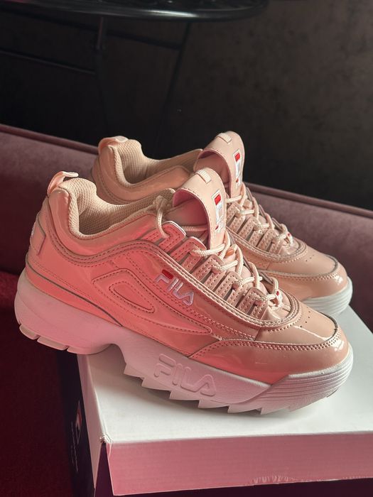 Кроссовки  ФИЛА ДИЗРАПТОР 2 Fila Disruptor 2 Pink/White (лак)