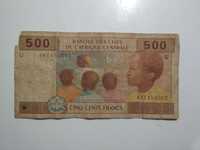 Banknot Republika Środkowoafrykańska Afryka Centralna 500 franków
