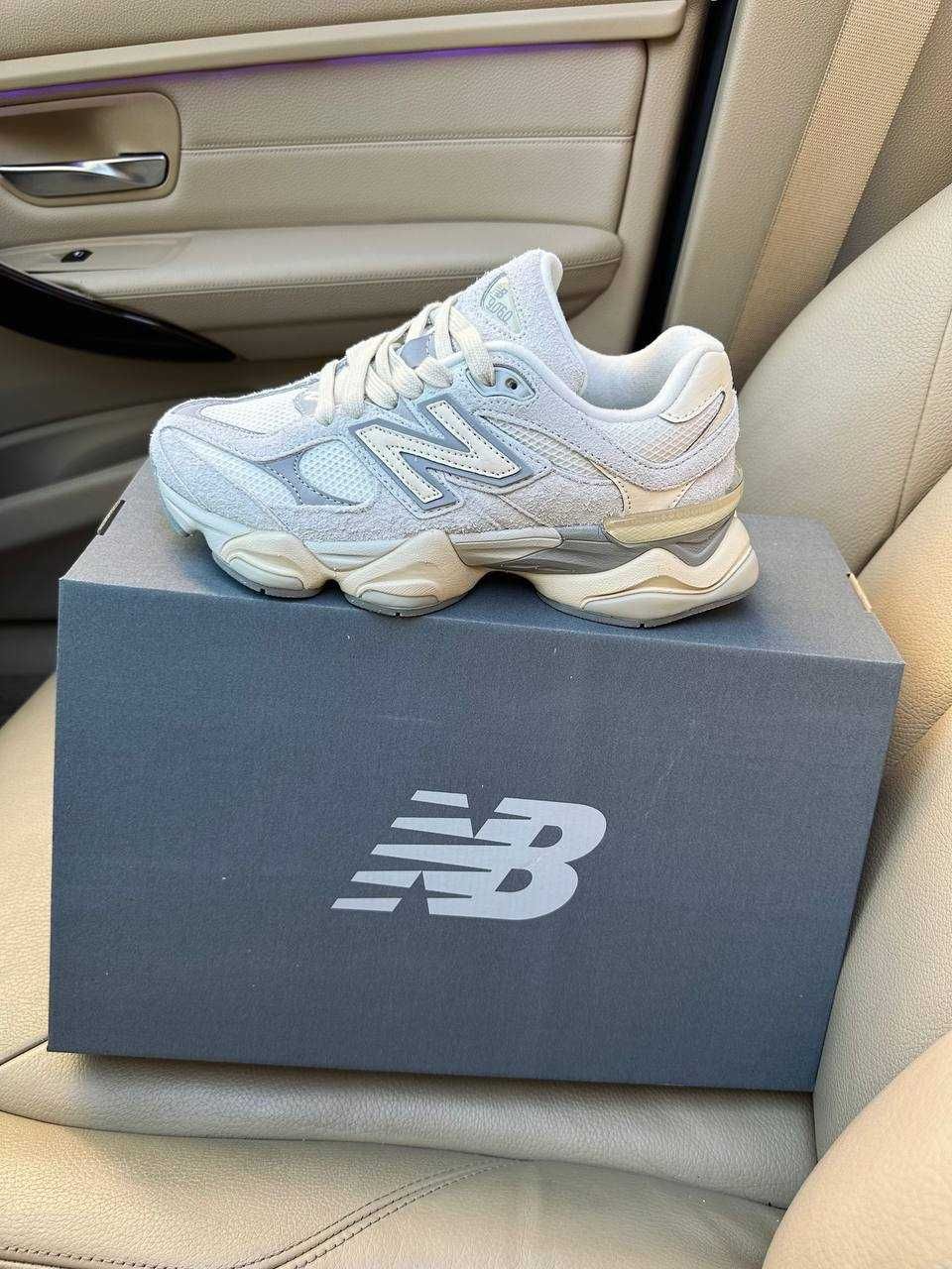Жіночі кросівки New Balance 9060 сірий з бежевим ТОП