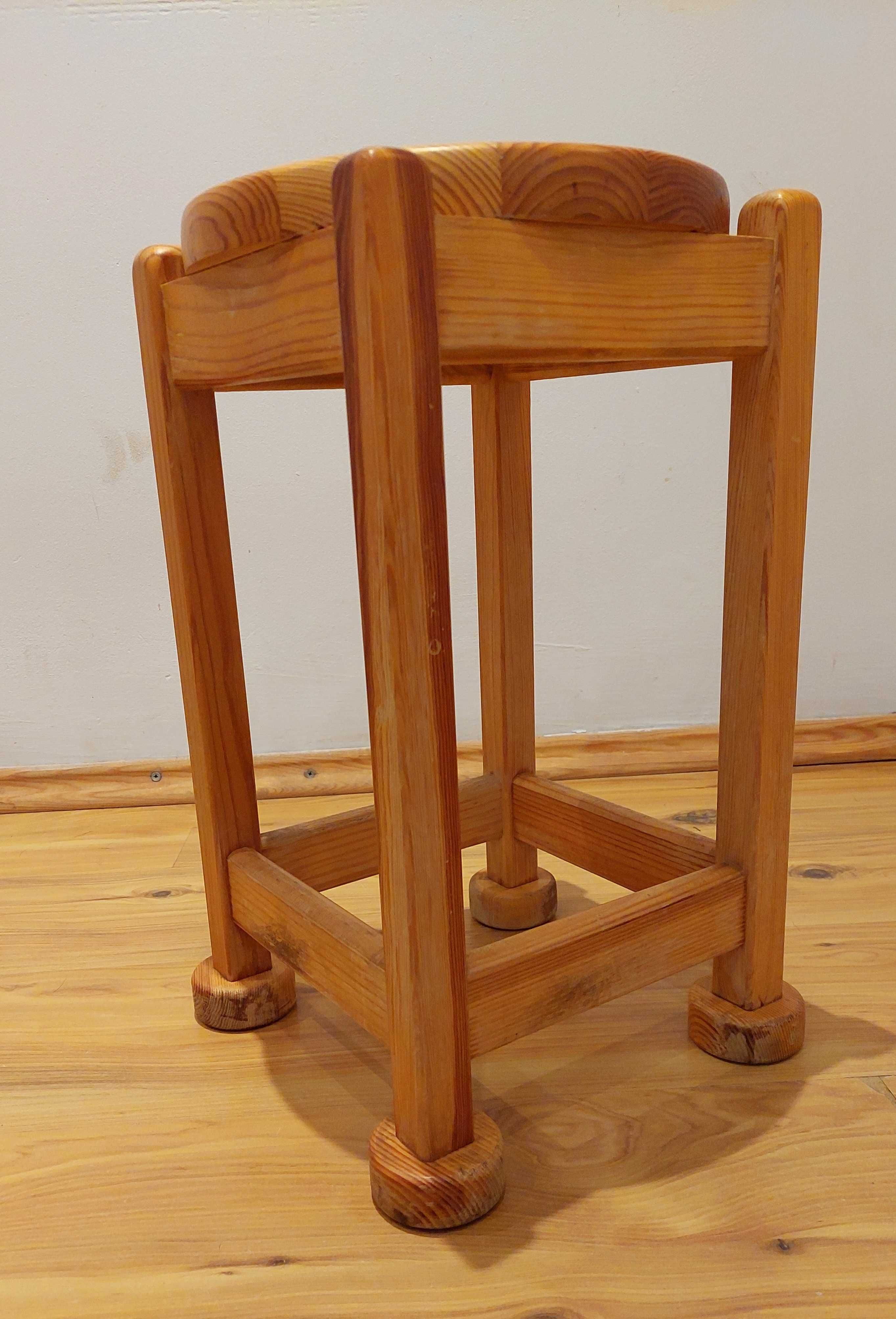 Drewniany taboret lite drewno