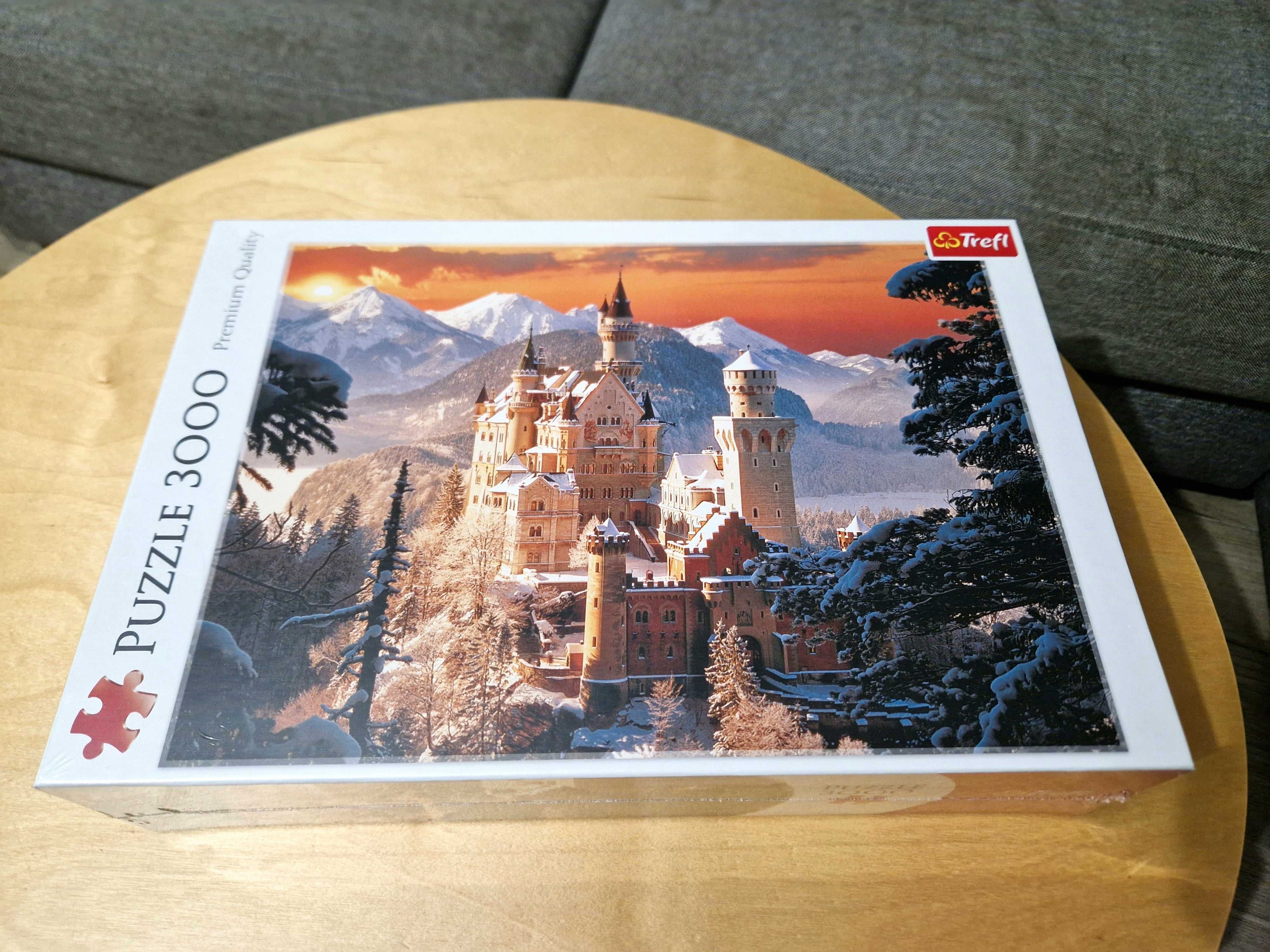 NIEUŻYWANE - Puzzle 3000 el. Zimowy Zamek Neuschwanstein, Niemcy