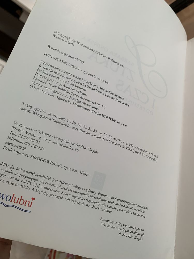 Sztuka i czas od prehistorii do rokoka
