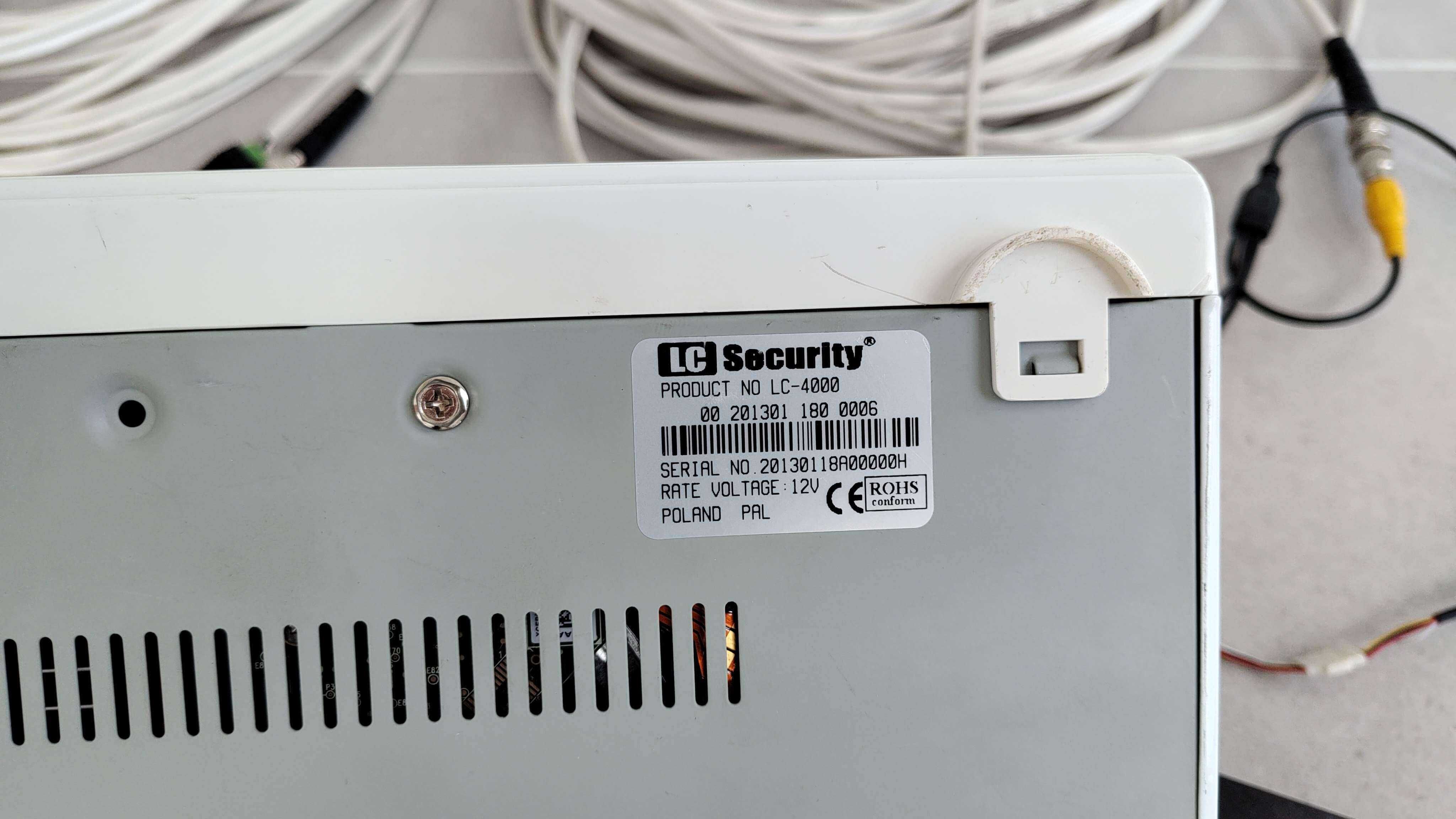 Monitoring Komplet 2 Kamery Rejestrator 1TB Okablowanie Wawa