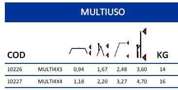 Escada Escadote Multiusos de Aluminio com estabilizadores