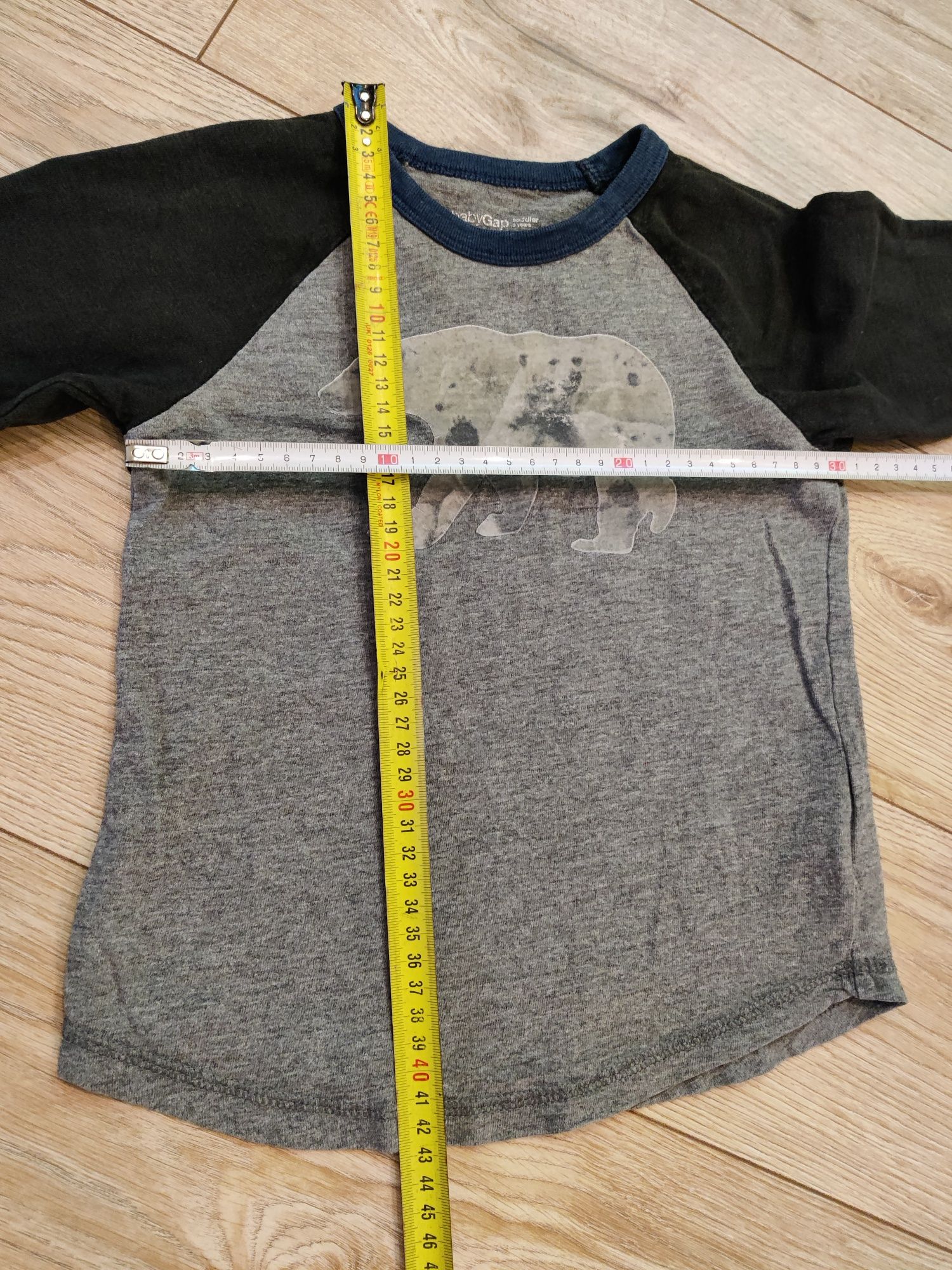 3 szt koszulki H&M babyGap bluzki 104 110 Mario długi rękaw