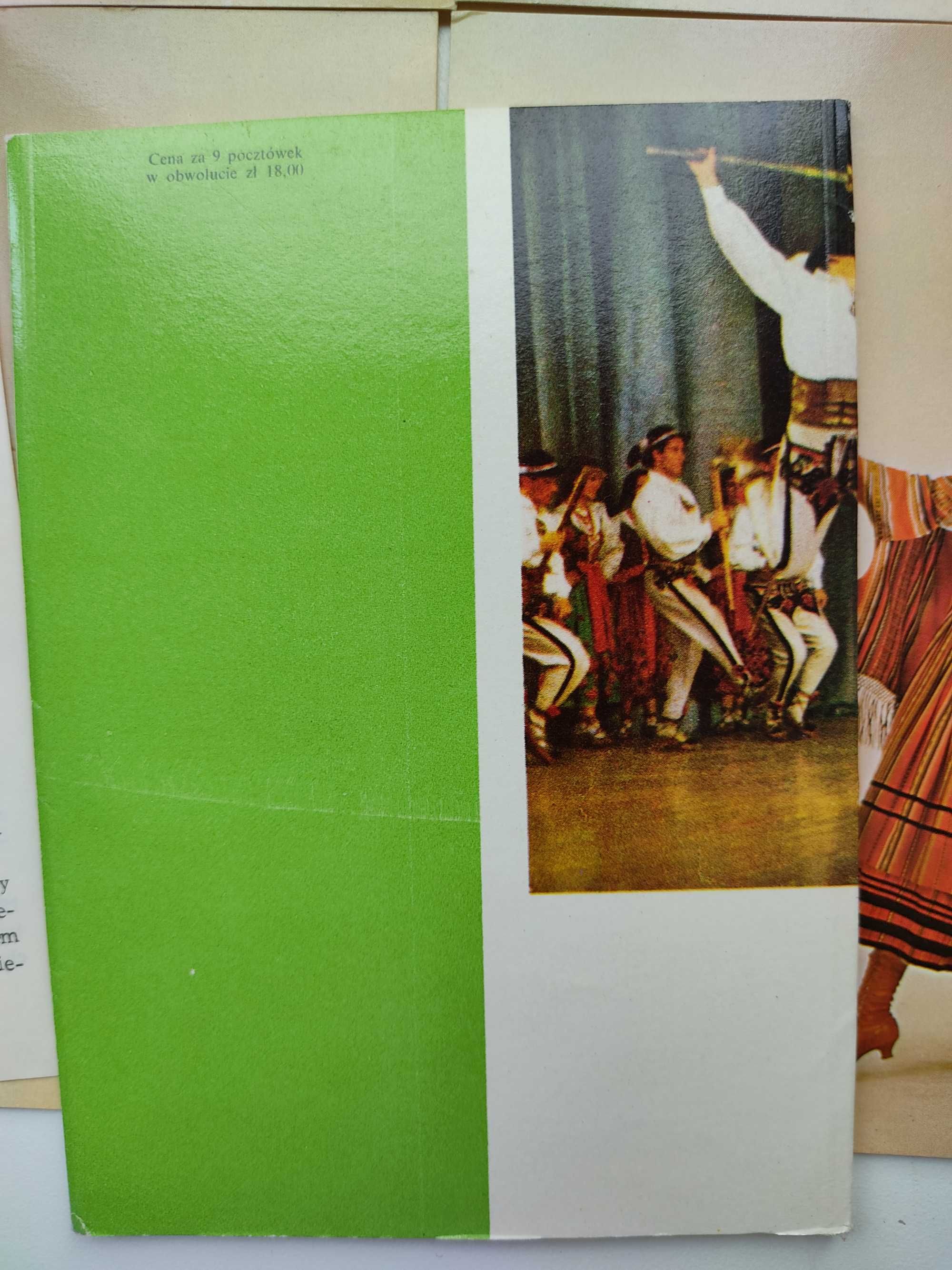 „Mazowsze – Zespół Pieśni i Tańca" zestaw pocztówek, 1970 r.