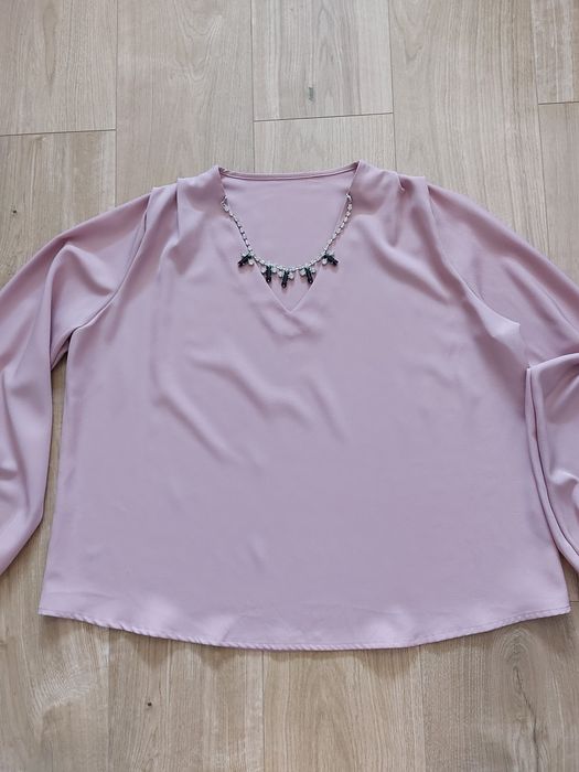 Elegancka bluzka w kolorze brudnego różu