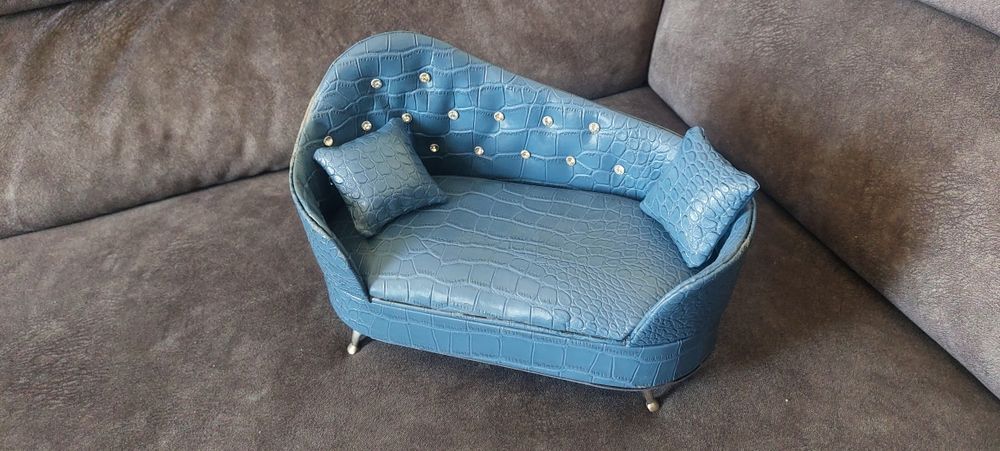 Guarda-jóias sofá azul