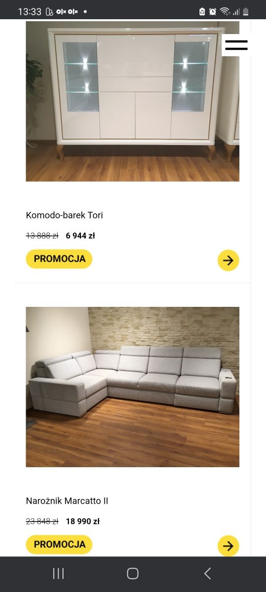 Firma Lena narożnik L pojemnik relax szary z chromem jak nowy