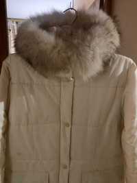 Пуховик куртка легкий натуральный  на размер  46 48 50
