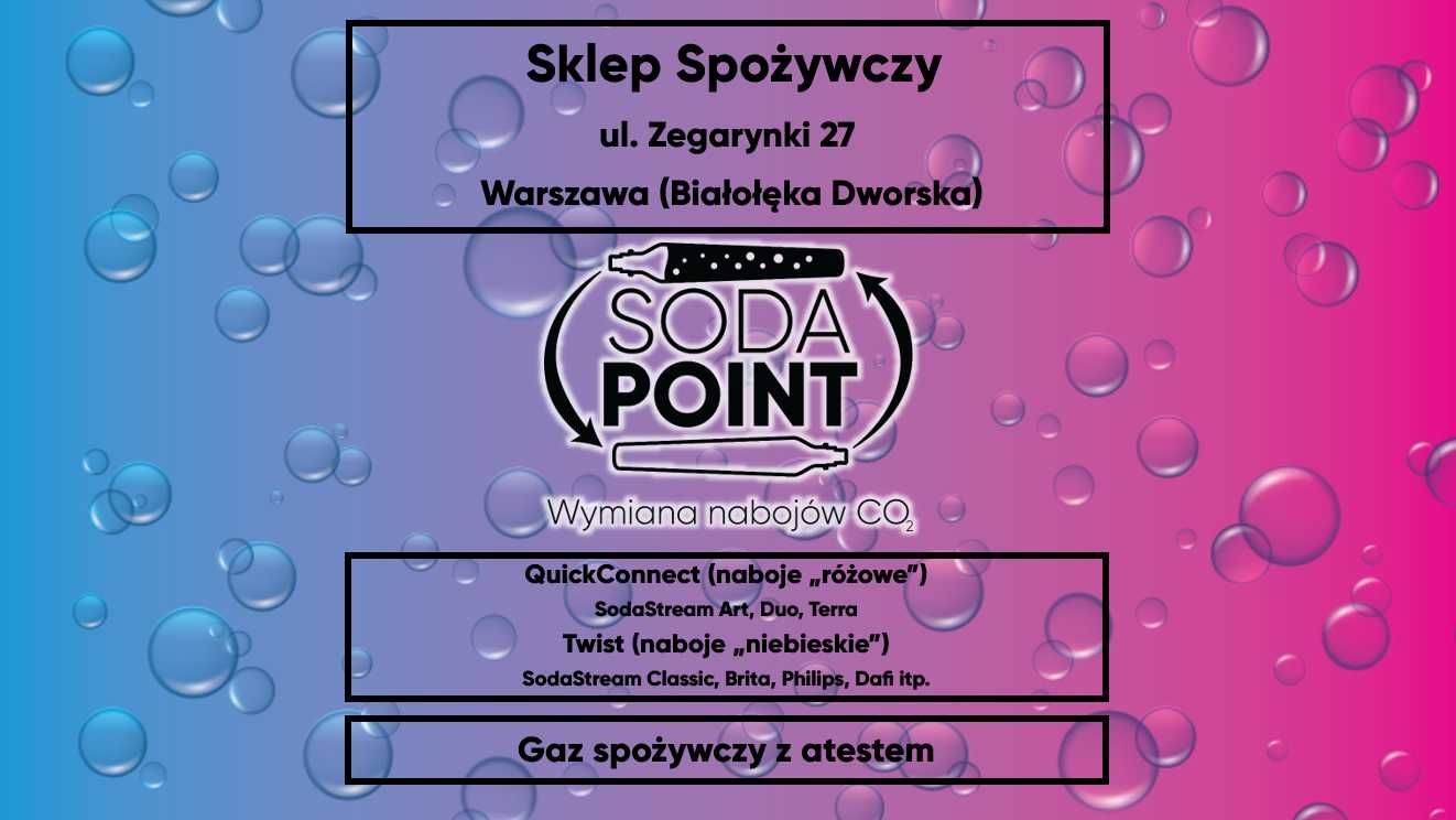 Sodastream W-wa (Białołęka Dworska), Zegarynki 27 Wymiana nabojów CO2