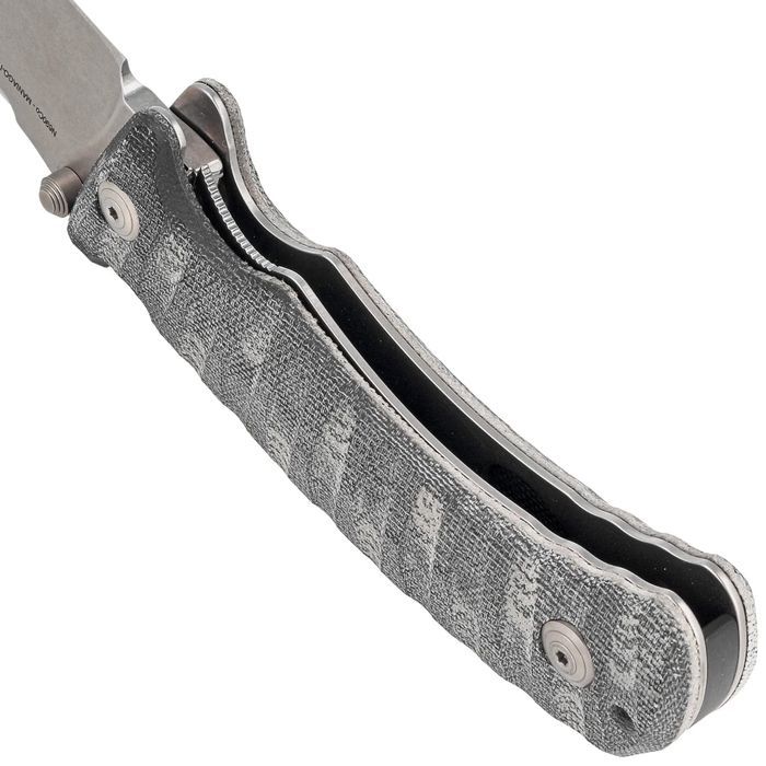 Nóż Fox Pro Hunter Black Yute Micarta, Stonewashed N690Co (FX-130 MBSW