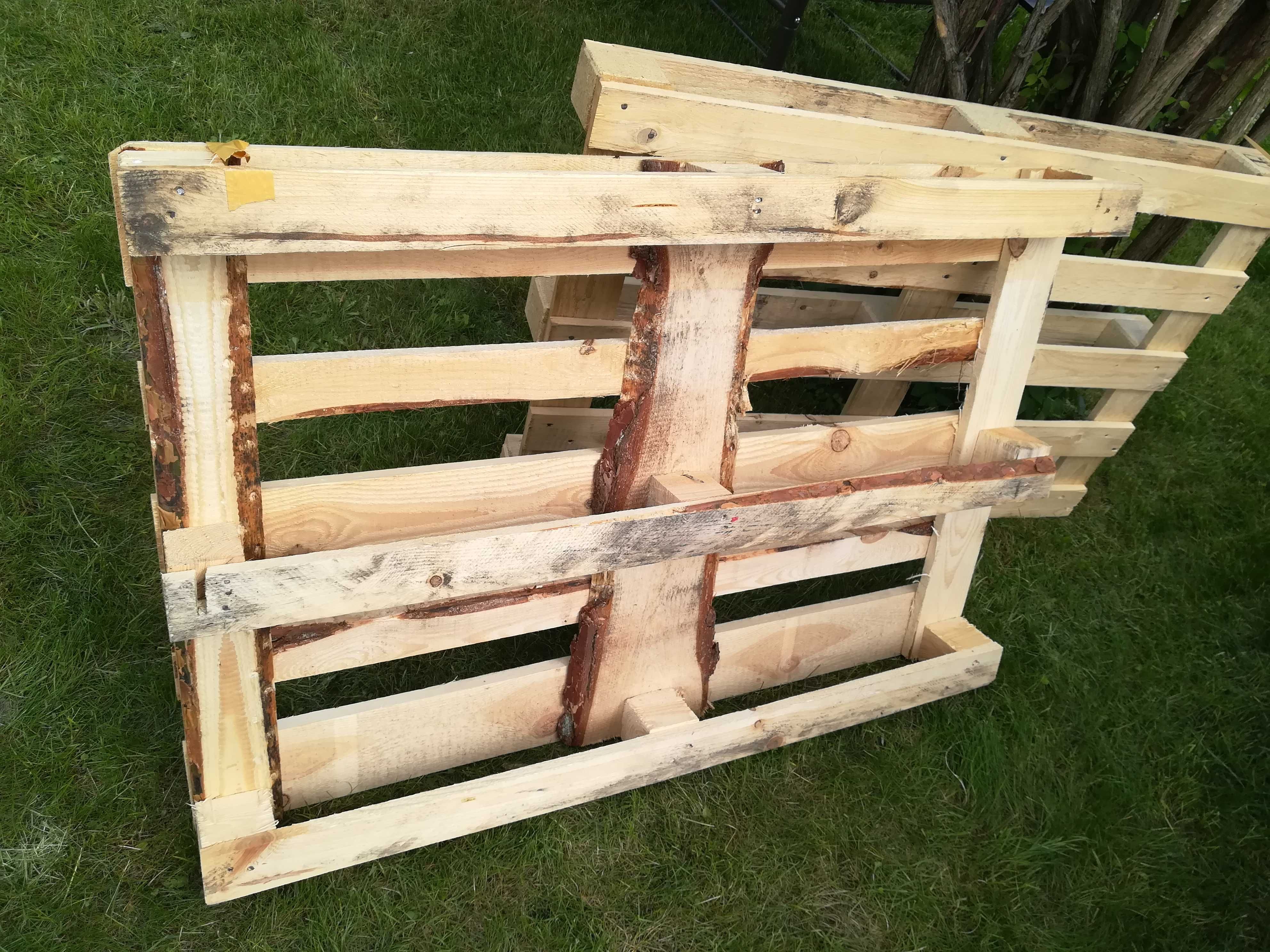 Palety wymiar EURO 120x80cm jasne jak nowe na meble ogrodowe