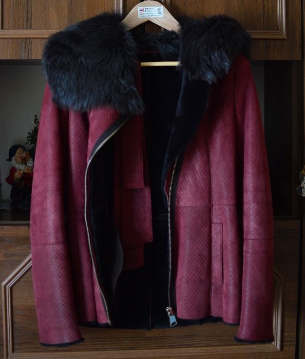 Натуральная дубленка. 44 размер.