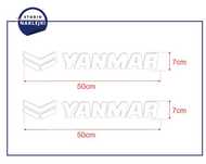 Yanmar Naklejki 50x7cm 2szt Koparka Ładowarka Nalepki Logo