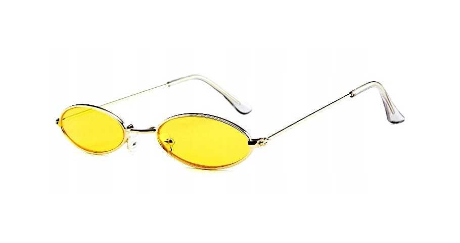 Okulary przeciwsłoneczne szybkie wąskie steampunk retro punk - TRINITY