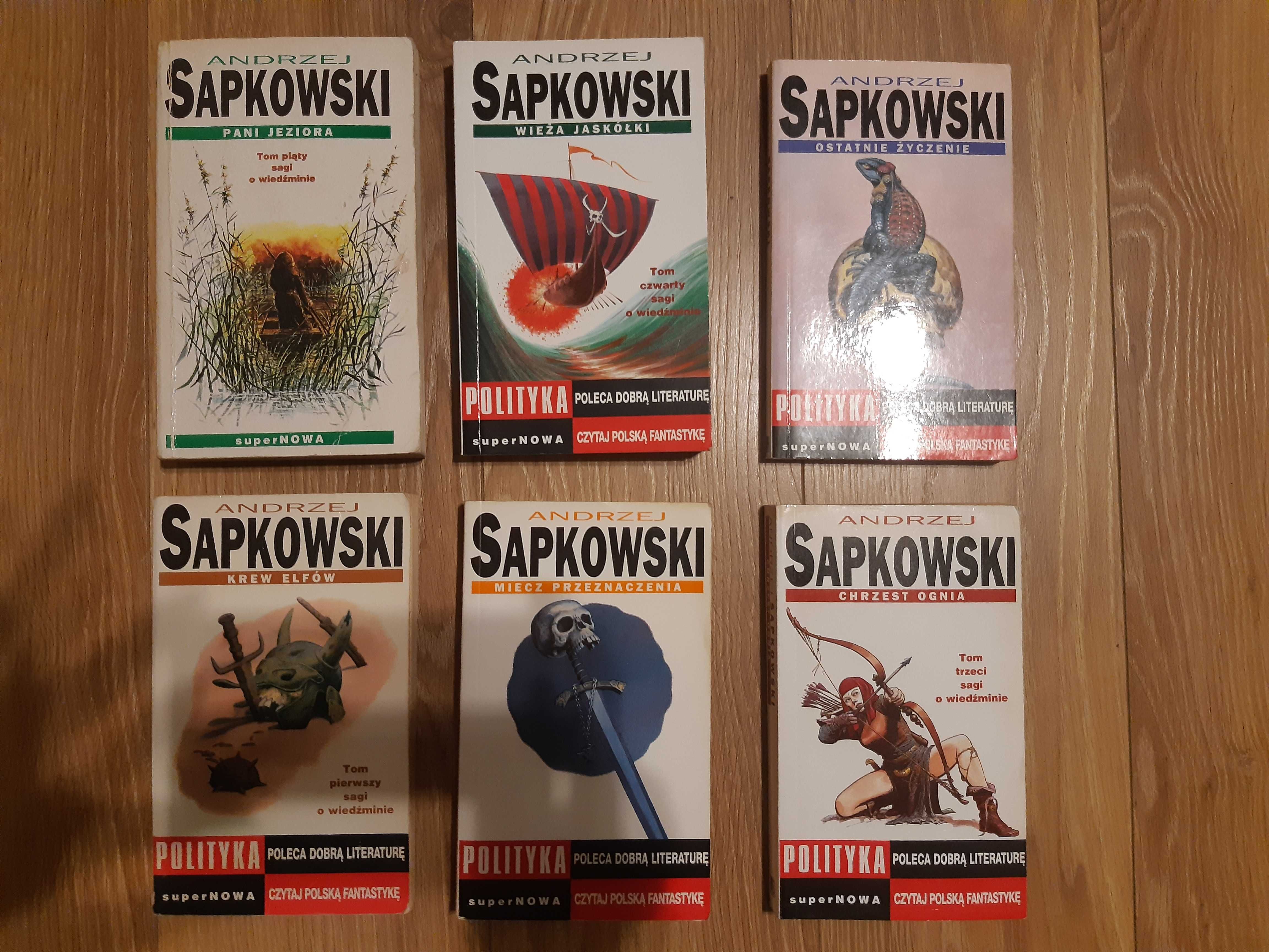 Unikat ! Wiedźmin Sapkowski saga 6 tomów