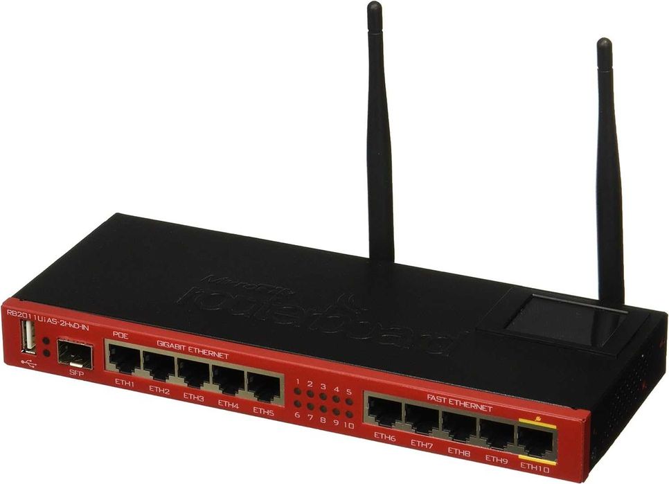 Бездротовий маршрутизатор (роутер) Mikrotik RB2011UiAS-2HnD-IN