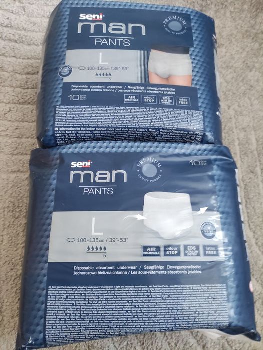 Seni man pants rozmiar L dwie paczki