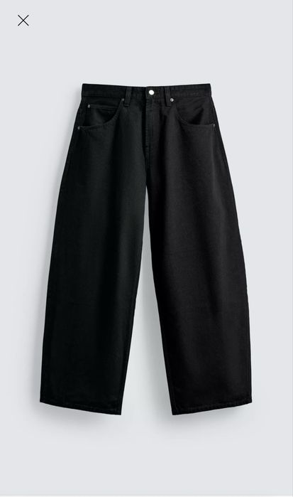Чорні baggy джинси zara