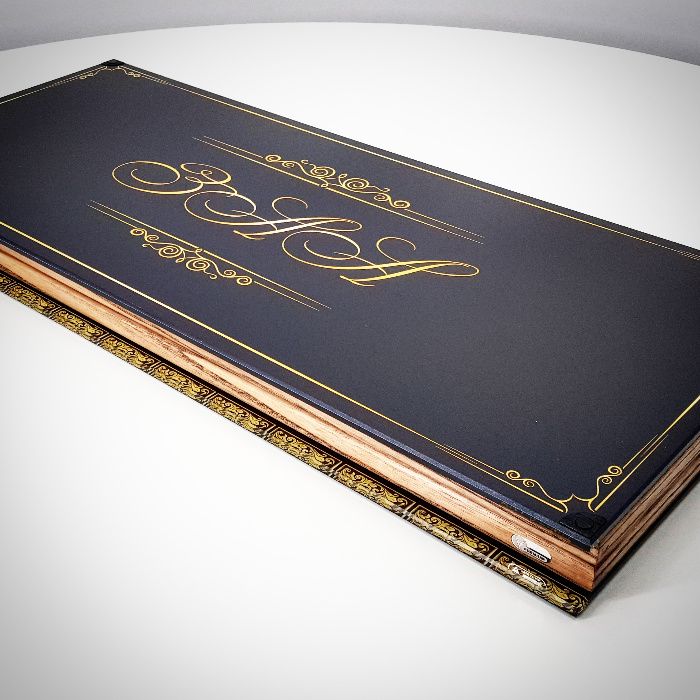 Нарды именные в хай-тек стиле. Дизайн под заказ. Бренд Art-limit.