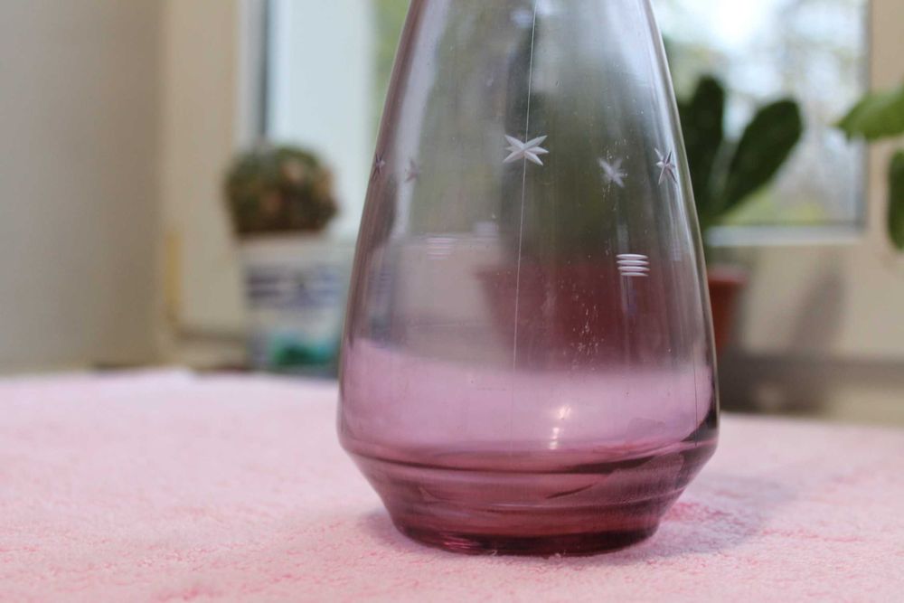 Графин цветное стекло СССР Объем 0,5 литра