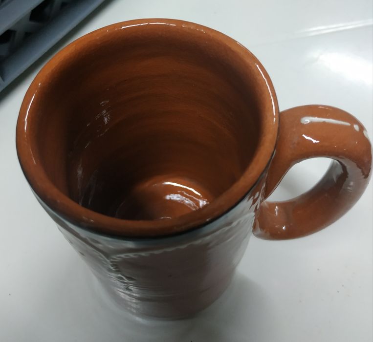 Caneca barro vidrado 25cl