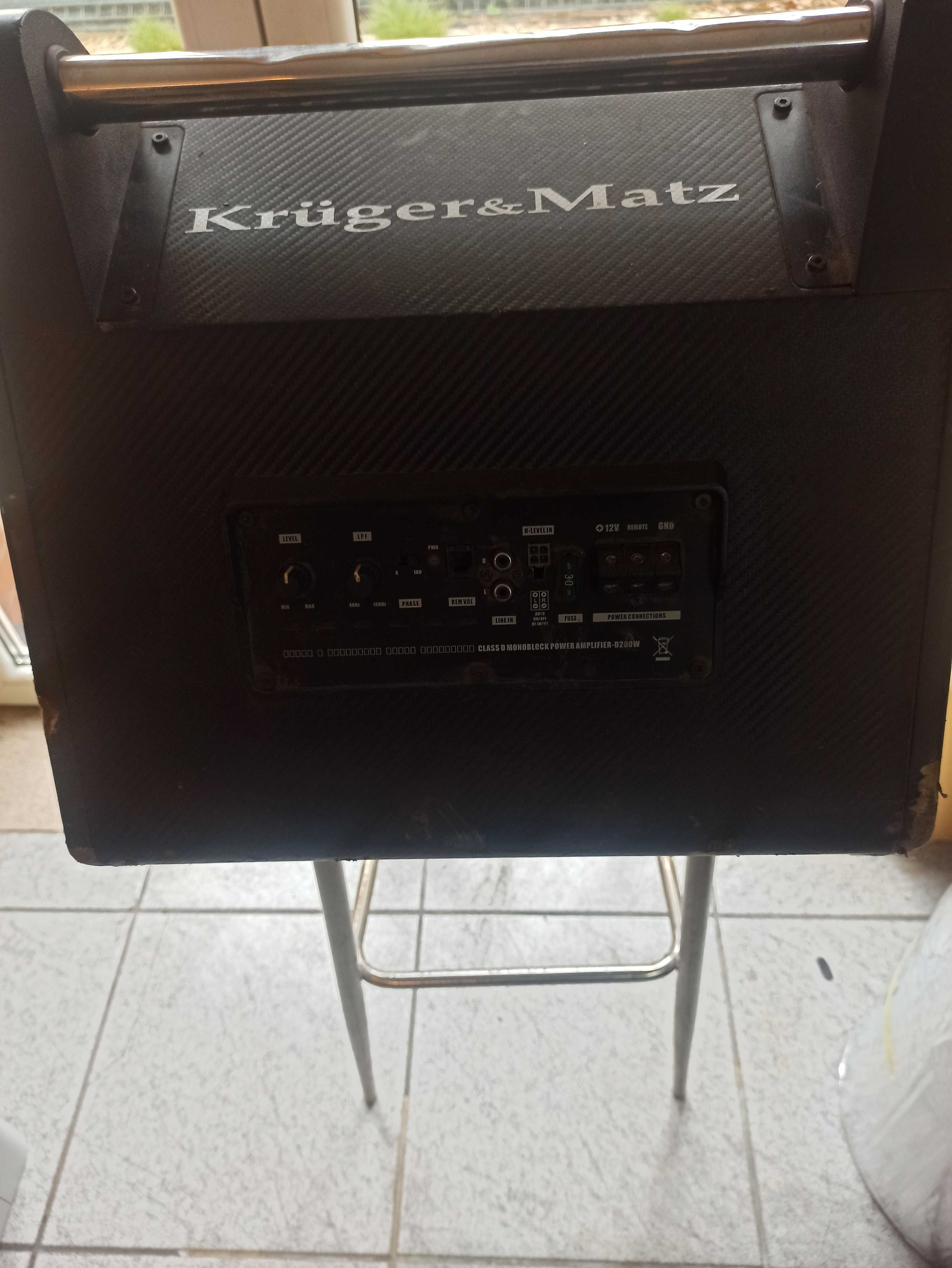 Aktywny subwoofer samochodowy Kruger Matz KMI300X