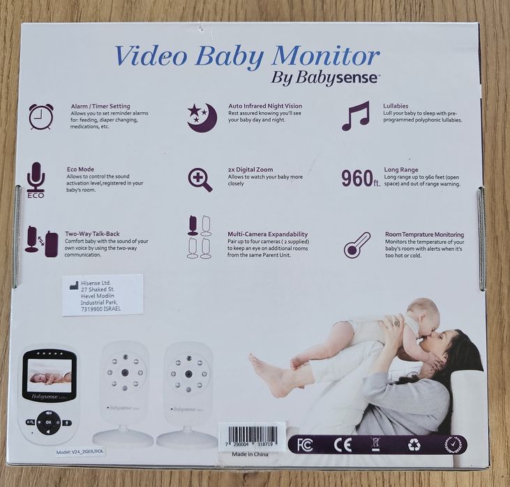 Babysense Video Elektroniczna Niania 2 kamery.