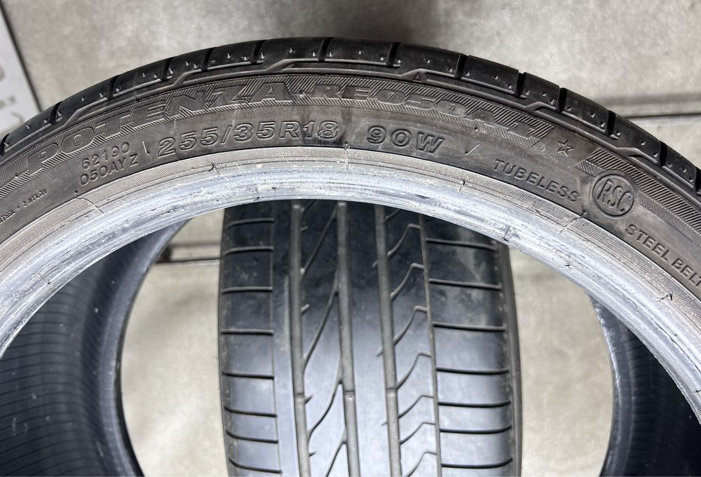 Шини Run Flat літо пара 255 35 R18 Bridgestone Potenza RE050 AI літні