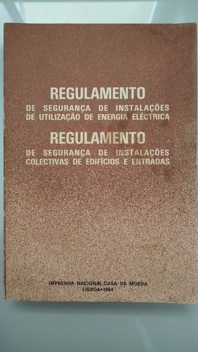 livro regulamento de segurança de instalações - Ver capa do Livro