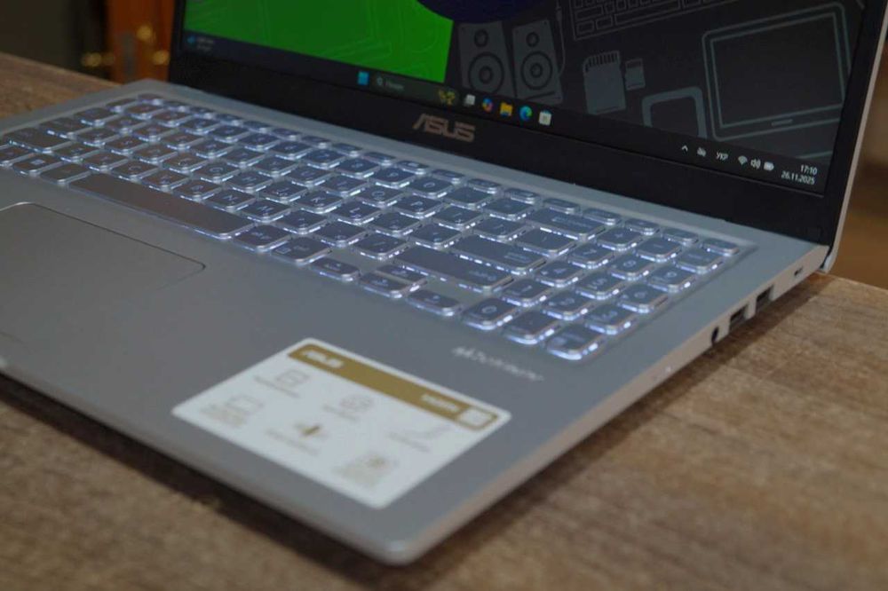 ГАРАНТІЯ Asus (FullHD IPS/Celeron N4500/RAM 8гб DDR4/SSD 512гб)TVOYO