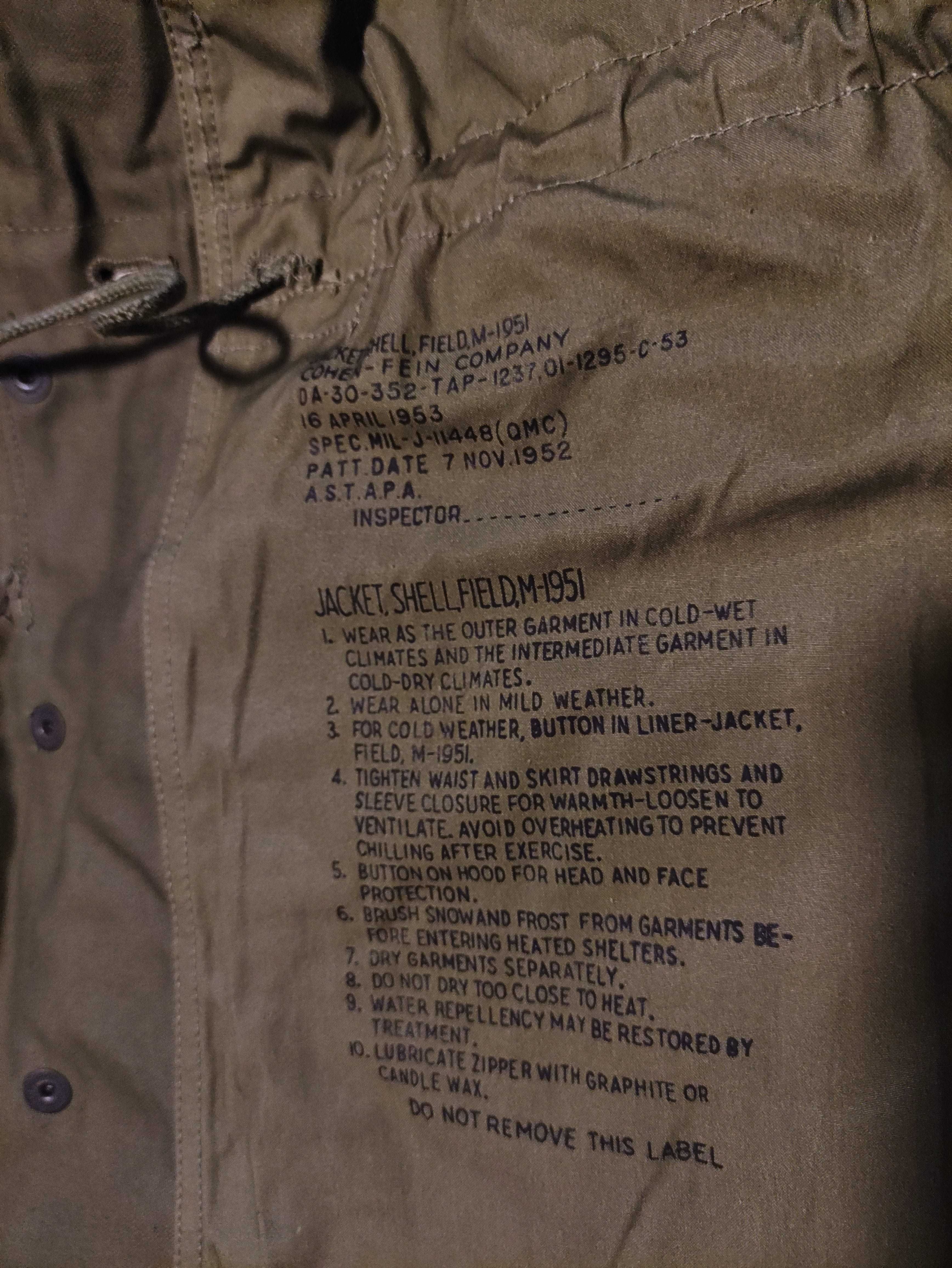 Nowa Kurtka M-51 parka M-1951 wojna koreańska