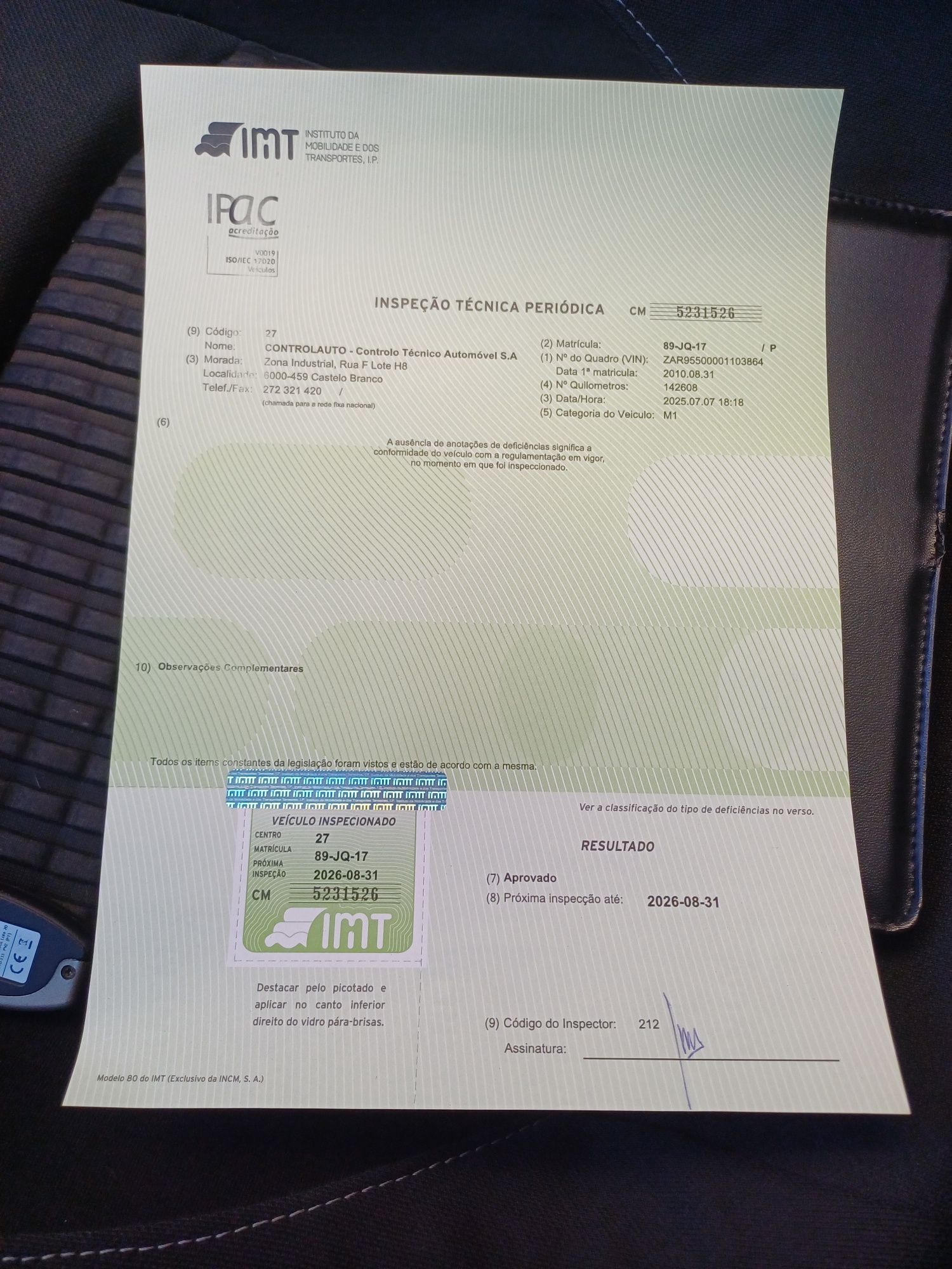 Alfa Romeo MiTo 1.3 JTDM (95cv) – 2010 – 142.500 km – Insp. 08/2026 -