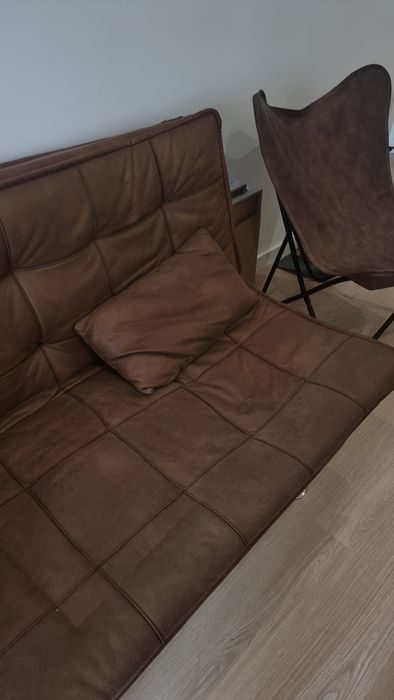 Sofa cama castanho