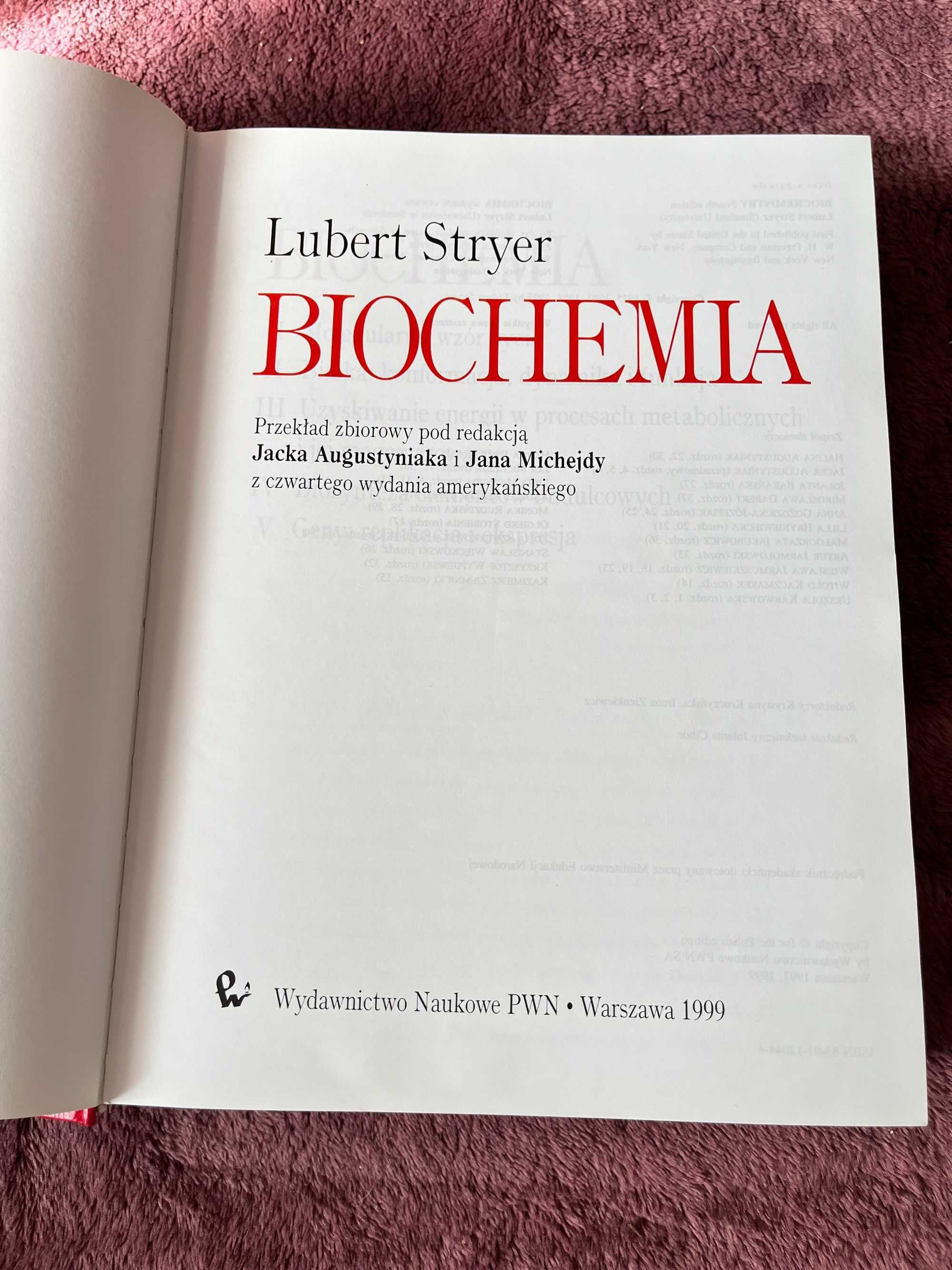 Lubert Stryer „Biochemia” Stan idealny