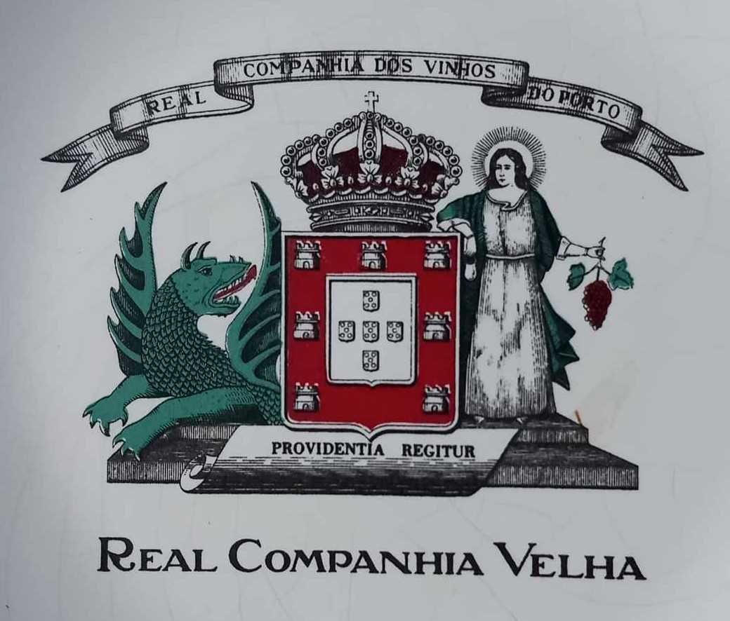 Prato porcelana Real Companhia Velha Vinho do Porto