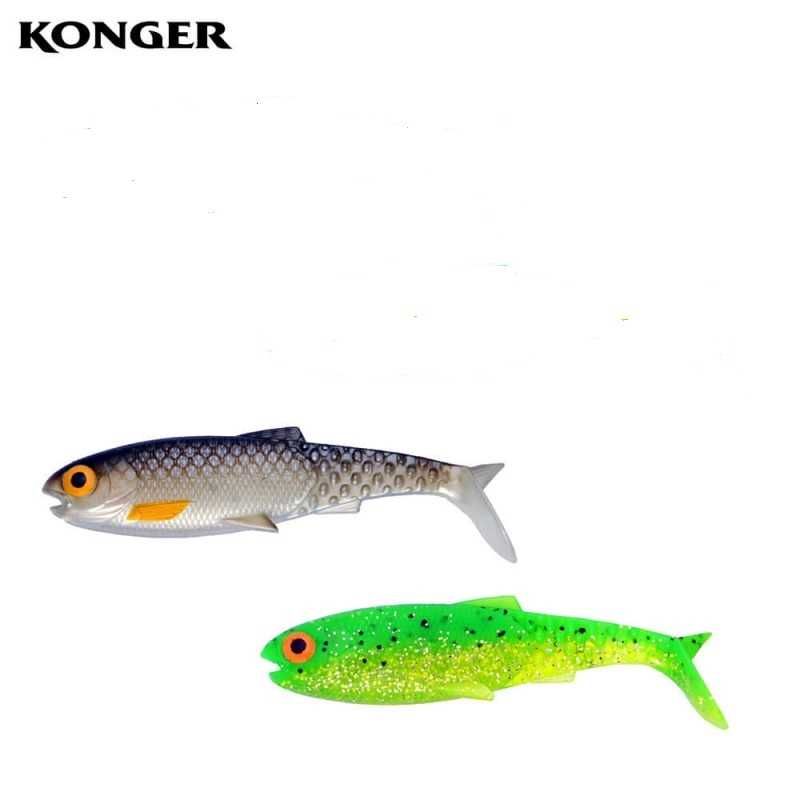 Konger Venom, 9cm, 8gr, Spotted Roach,Real Chartreusse 2szt