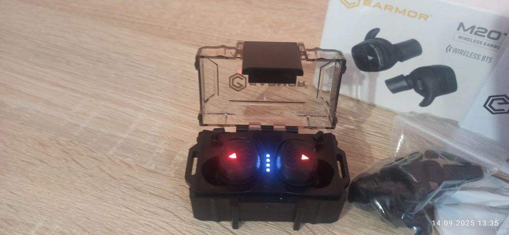 Aktywne ochronniki słuchu Earmor M20T Pro czarne słuchawki bluetooth 5