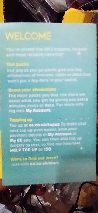 Sim карта Великобританії EE