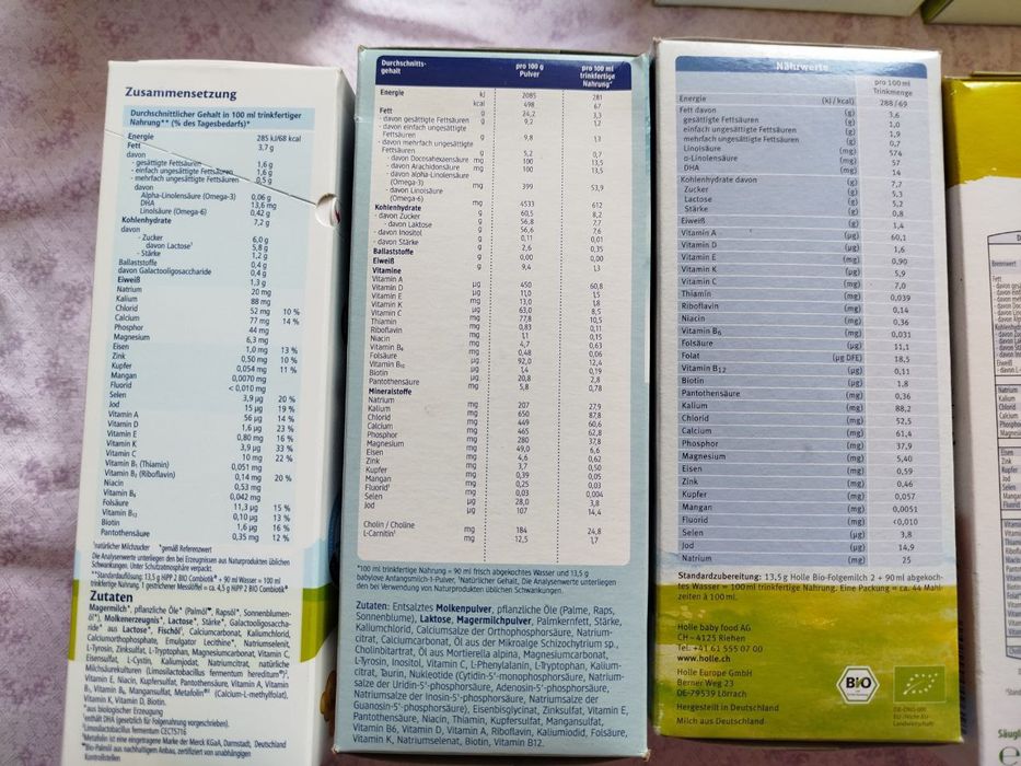 Суміш дитяча молочна Hipp,Bebivita,Holle