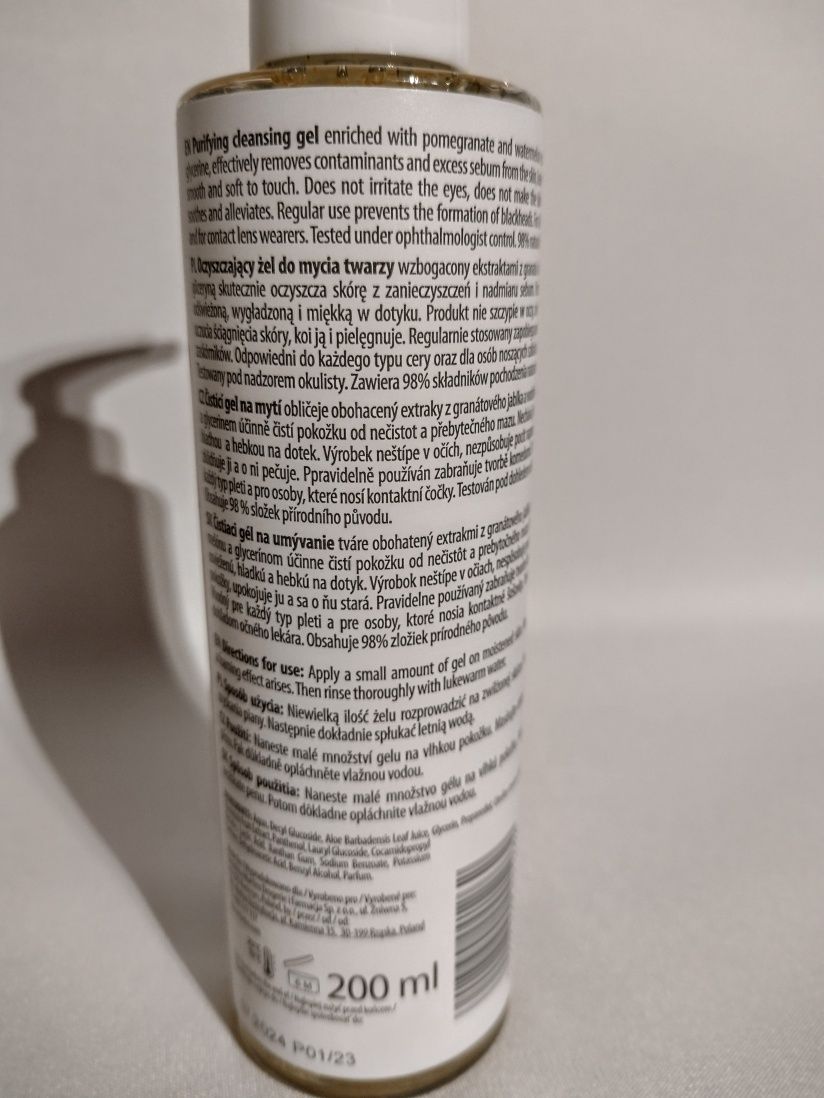 Oczyszczający żel do mycia twarzy 200 ml Hebe Cosmetics