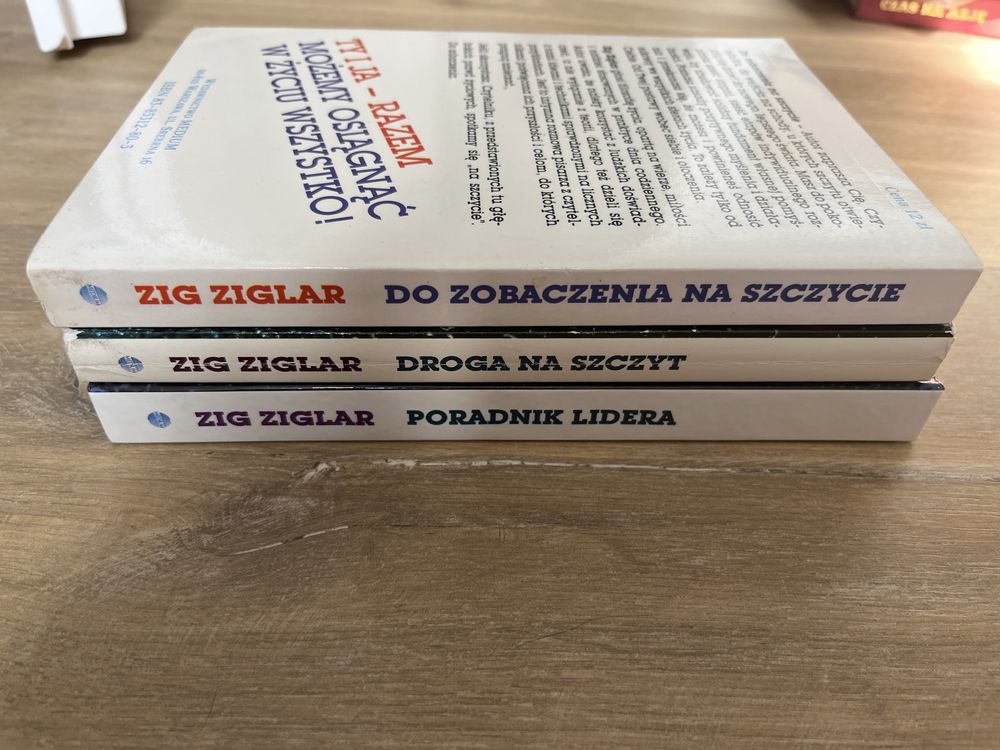 Książki Zig Ziglar trzypak książek