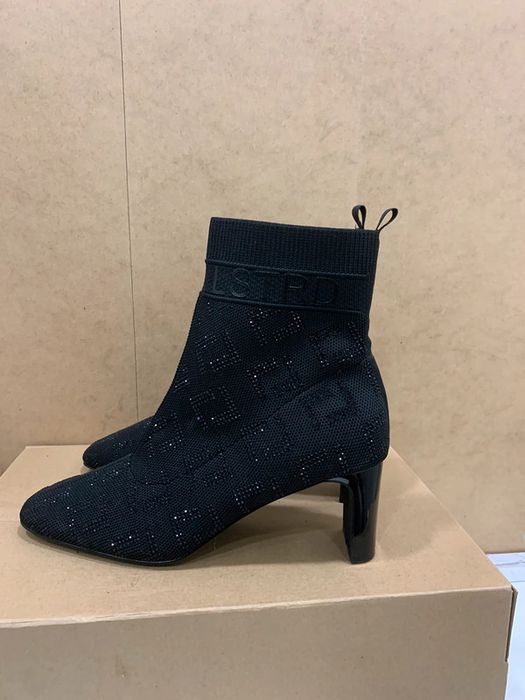 Botki La Strada  w cekiny na obcasie rozmiar 39