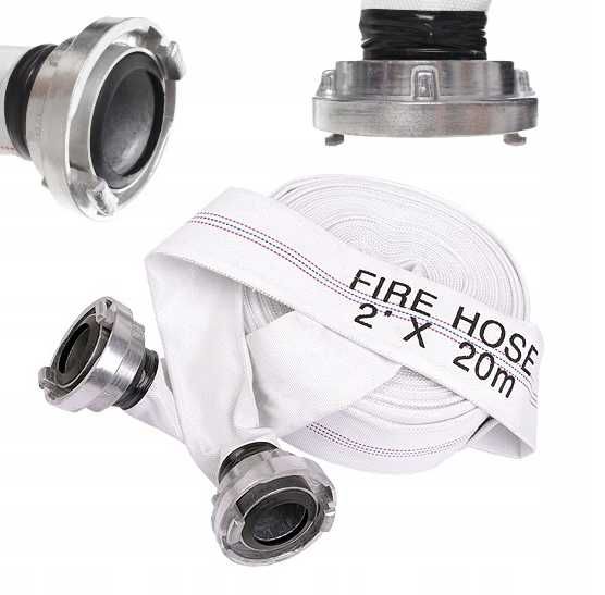 Wąż strażacki 52mm 2 cale 30m + SZYBKOZŁĄCZA 100% NOWY PRODUKT