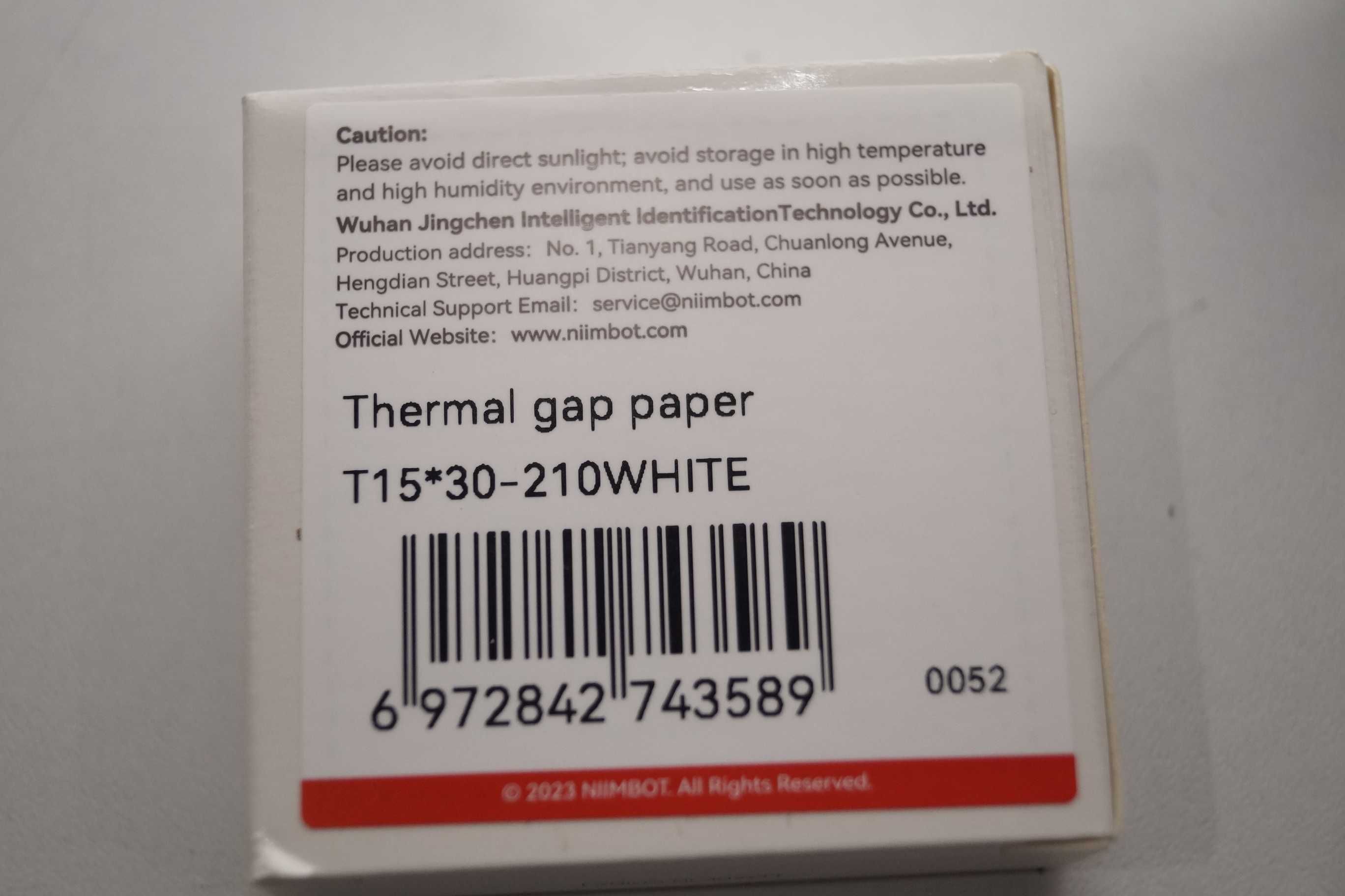 Mini drukarka termiczna do etykiet etykieciarka NIIMBOT D110 biała