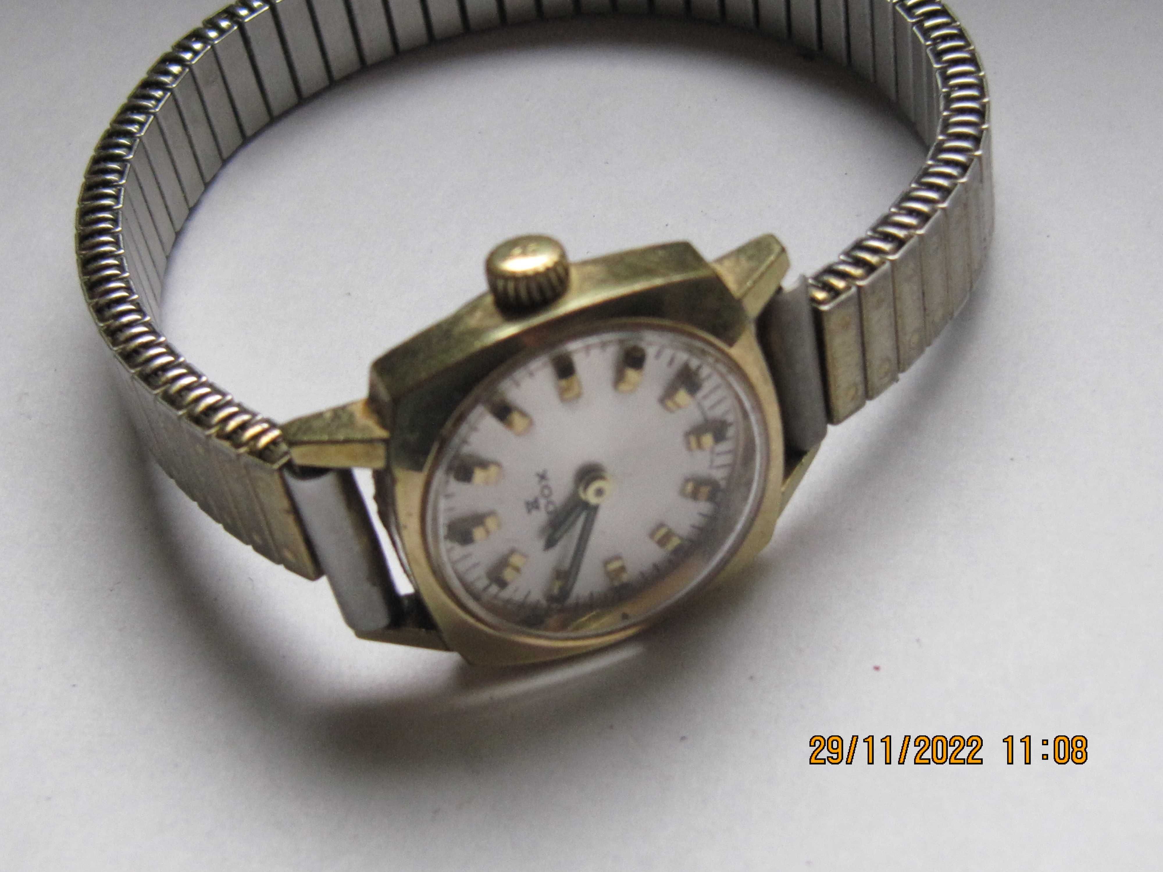 Edox szwajcarski damski zegarek mechaniczny